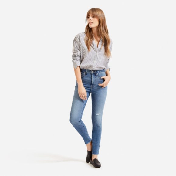 Everlane Denim - Everlane High Rise Stretch Skinny Ankle Jeans